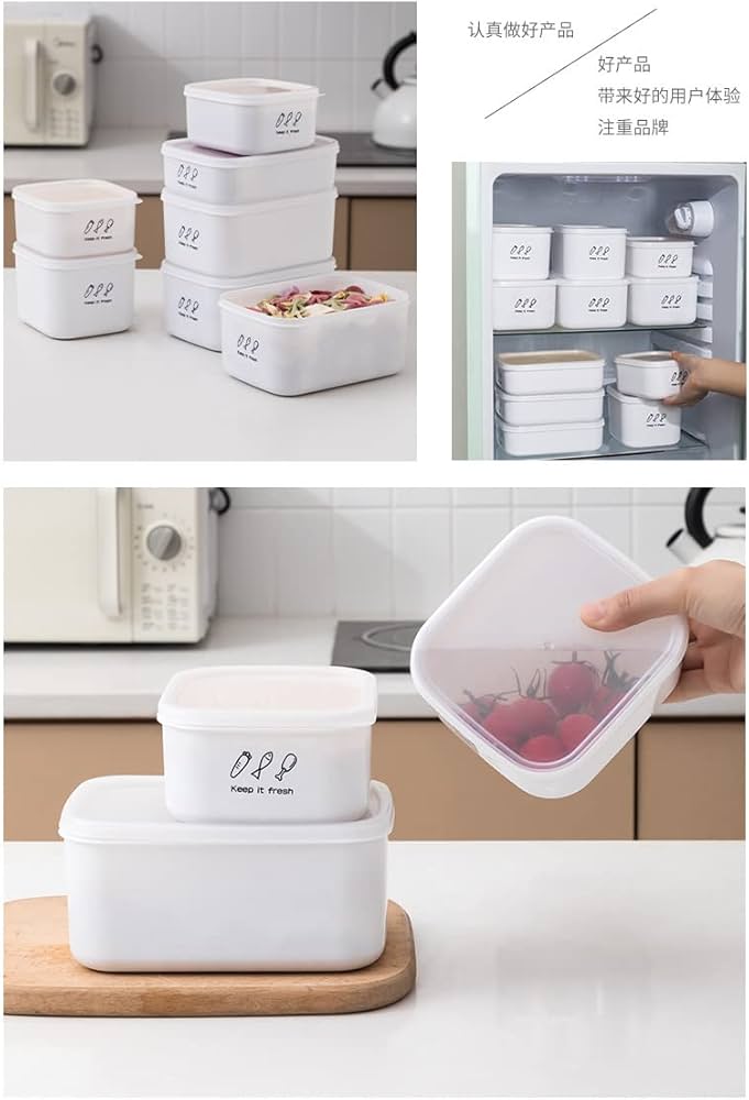 Amazon | 家庭用キッチン冷蔵庫フード収納箱密封タッパー弁当箱(規格